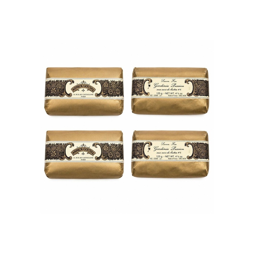Vintage Annick Goutal Gardenia Passion Savon Fin Bar Soap Lot of 2 France NOS